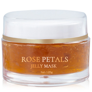 Masque facial de gelée de soin de peau de pétale de rose de sommeil coréen hydratant de haute qualité organique